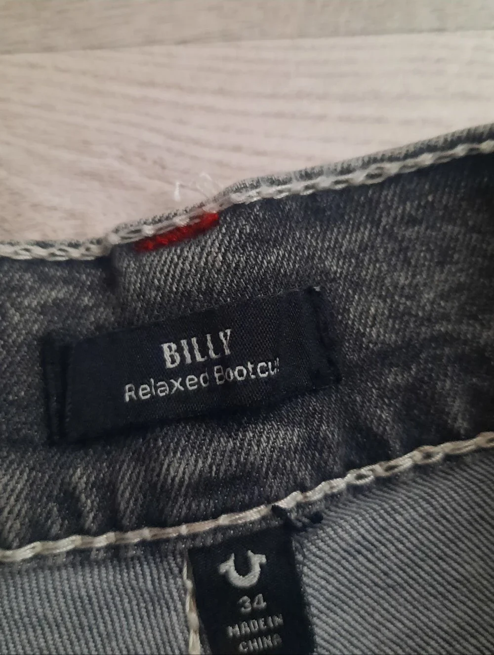 True Religion Billy Big T Embroidered Pocket Bootcut Jeans